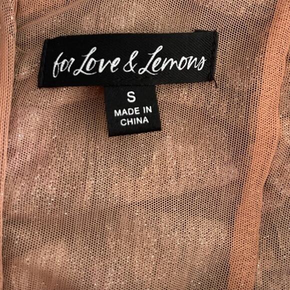 For Love & Lemons Camden Mini Dress in Purple Size Small - Picture 8 of 8